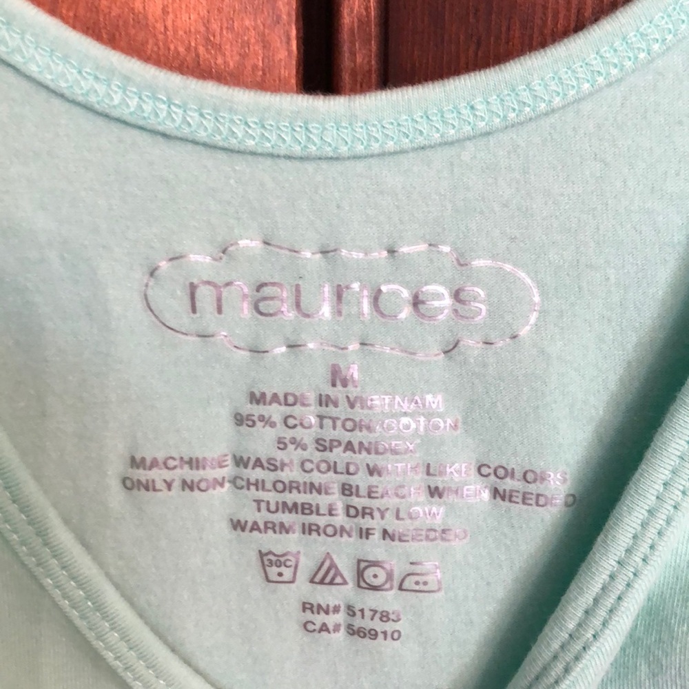 Maurices Mint Green Tank Top - Picture 2 of 2